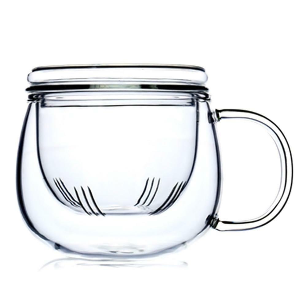 Glass tea mug with strainer 300ml - Bristol Chai Project - Loose leaf tea 